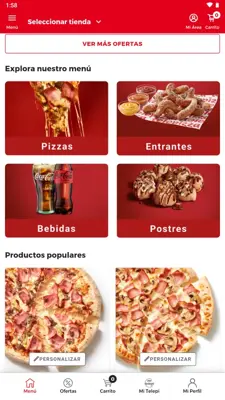 Telepizza android App screenshot 2