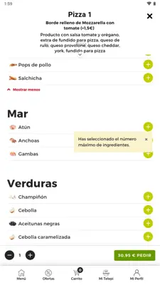 Telepizza android App screenshot 6